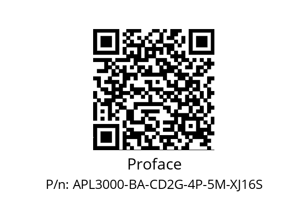   Proface APL3000-BA-CD2G-4P-5M-XJ16S