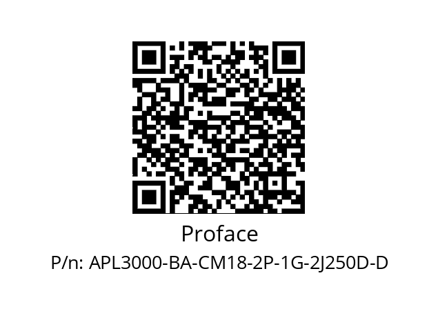   Proface APL3000-BA-CM18-2P-1G-2J250D-D