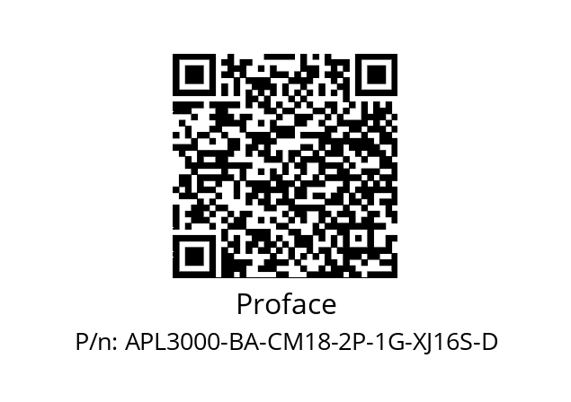   Proface APL3000-BA-CM18-2P-1G-XJ16S-D