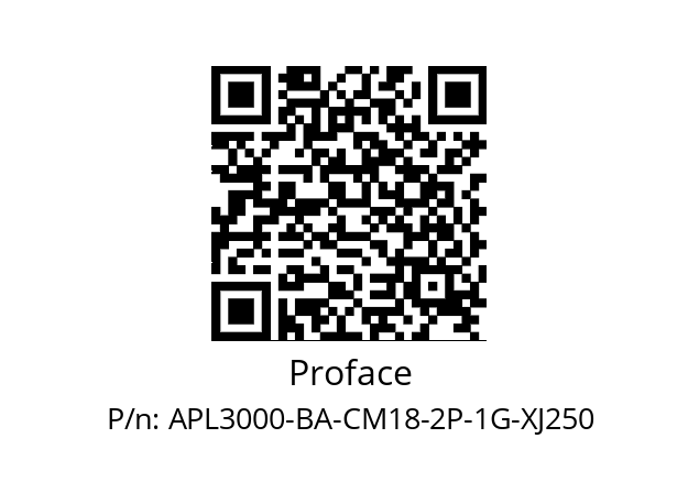   Proface APL3000-BA-CM18-2P-1G-XJ250