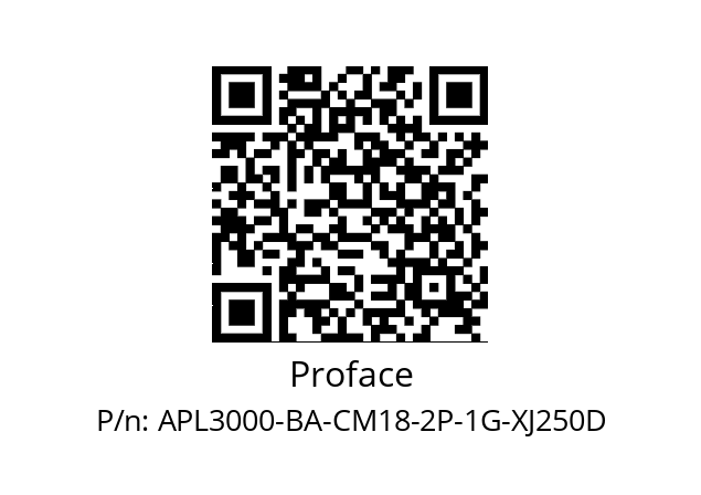   Proface APL3000-BA-CM18-2P-1G-XJ250D