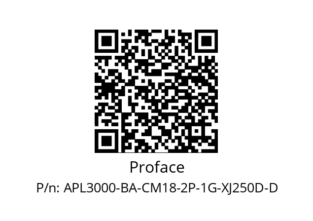   Proface APL3000-BA-CM18-2P-1G-XJ250D-D