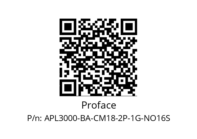   Proface APL3000-BA-CM18-2P-1G-NO16S