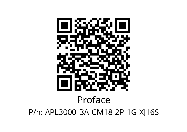   Proface APL3000-BA-CM18-2P-1G-XJ16S