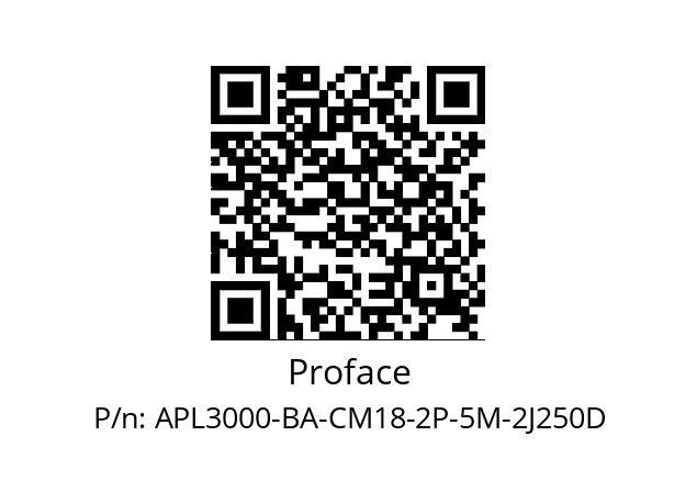   Proface APL3000-BA-CM18-2P-5M-2J250D