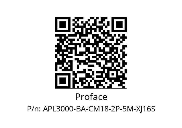   Proface APL3000-BA-CM18-2P-5M-XJ16S