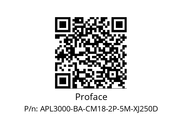   Proface APL3000-BA-CM18-2P-5M-XJ250D