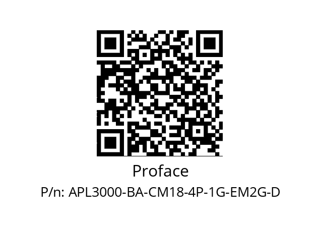   Proface APL3000-BA-CM18-4P-1G-EM2G-D