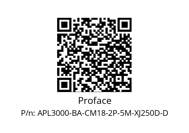   Proface APL3000-BA-CM18-2P-5M-XJ250D-D