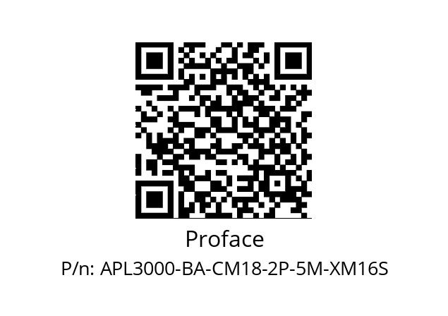   Proface APL3000-BA-CM18-2P-5M-XM16S