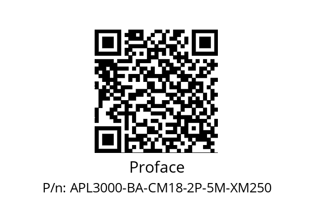   Proface APL3000-BA-CM18-2P-5M-XM250