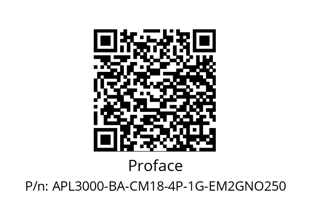   Proface APL3000-BA-CM18-4P-1G-EM2GNO250