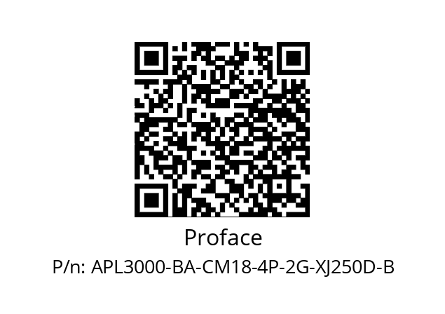   Proface APL3000-BA-CM18-4P-2G-XJ250D-B