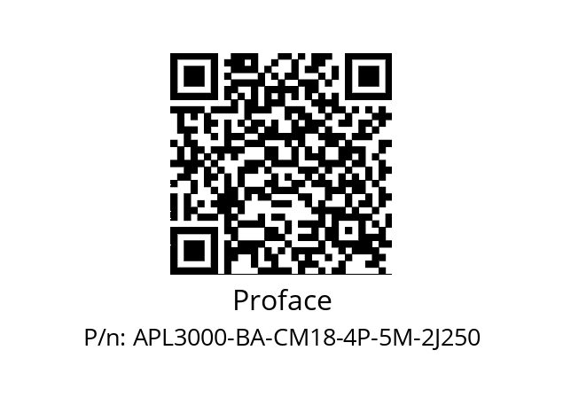   Proface APL3000-BA-CM18-4P-5M-2J250