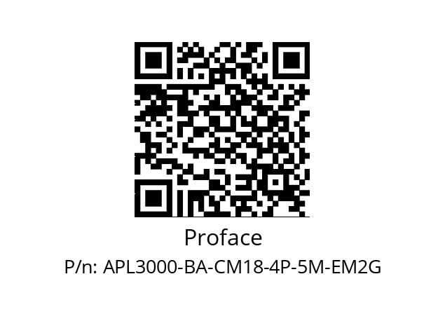   Proface APL3000-BA-CM18-4P-5M-EM2G