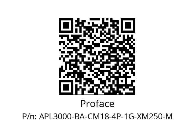   Proface APL3000-BA-CM18-4P-1G-XM250-M