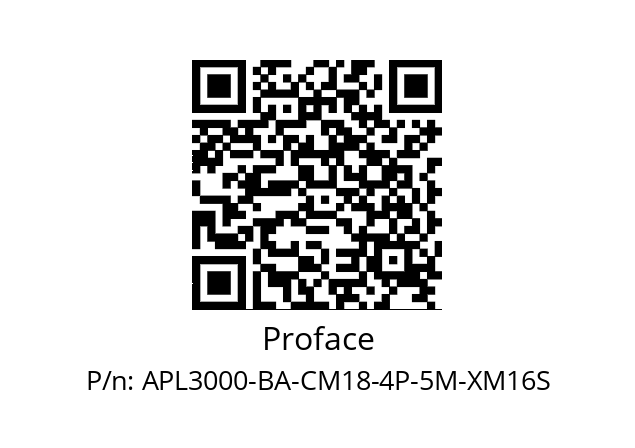   Proface APL3000-BA-CM18-4P-5M-XM16S