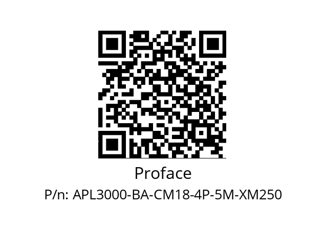   Proface APL3000-BA-CM18-4P-5M-XM250