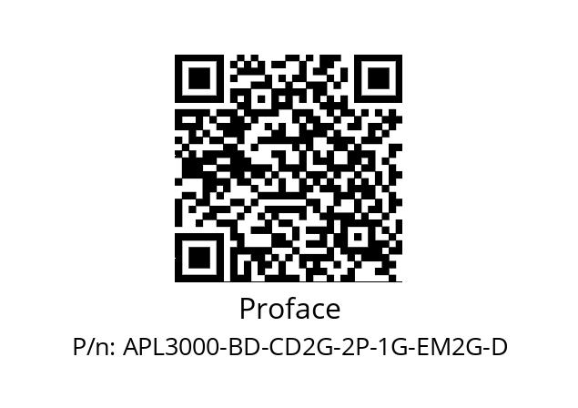   Proface APL3000-BD-CD2G-2P-1G-EM2G-D