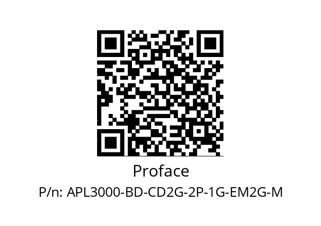   Proface APL3000-BD-CD2G-2P-1G-EM2G-M