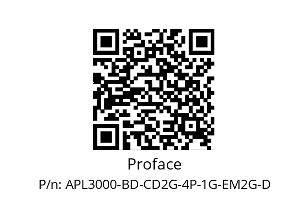   Proface APL3000-BD-CD2G-4P-1G-EM2G-D