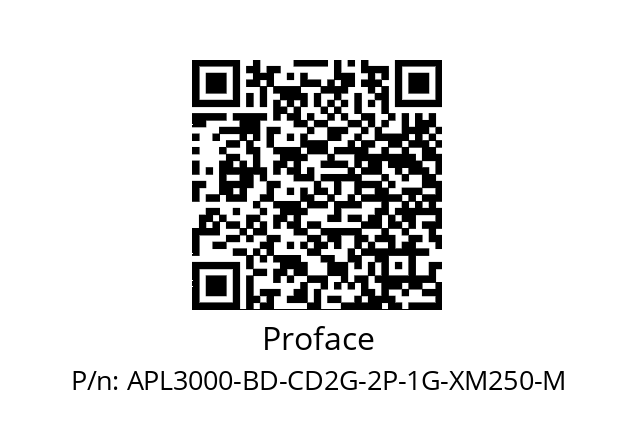   Proface APL3000-BD-CD2G-2P-1G-XM250-M