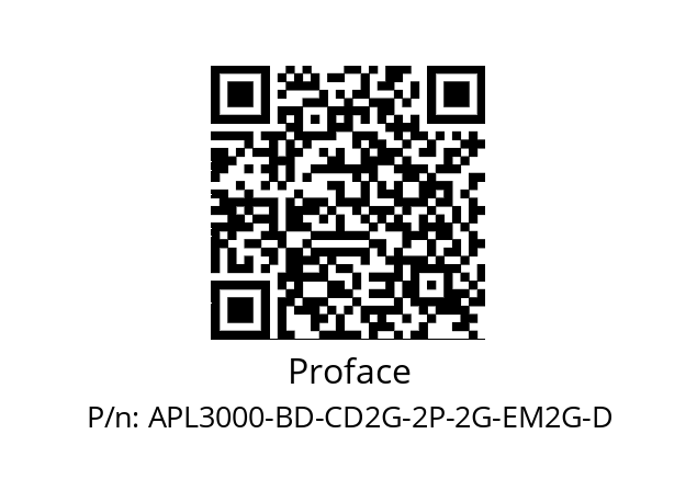   Proface APL3000-BD-CD2G-2P-2G-EM2G-D