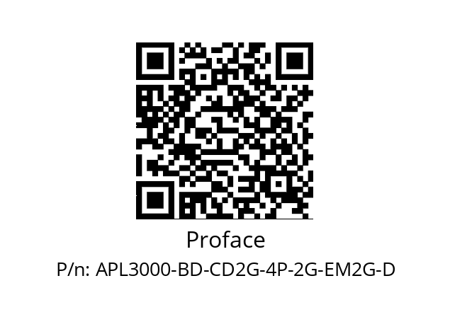   Proface APL3000-BD-CD2G-4P-2G-EM2G-D