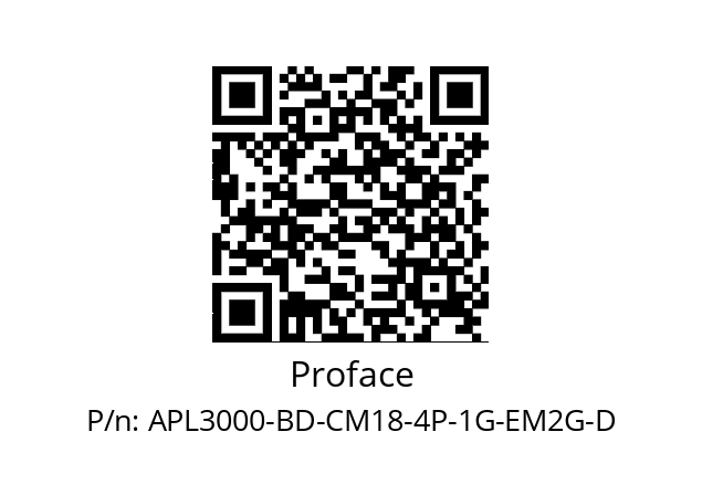   Proface APL3000-BD-CM18-4P-1G-EM2G-D