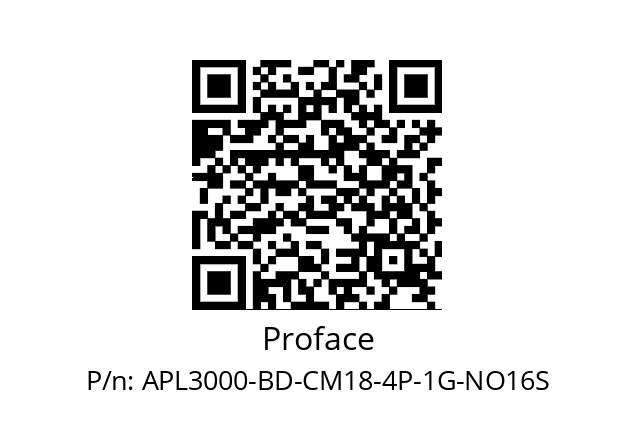   Proface APL3000-BD-CM18-4P-1G-NO16S