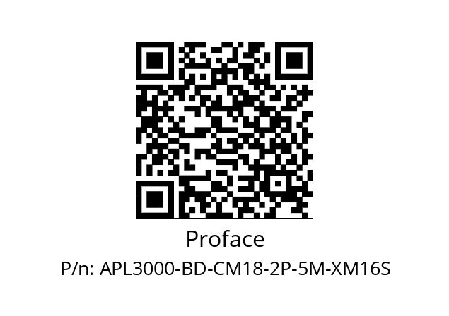   Proface APL3000-BD-CM18-2P-5M-XM16S