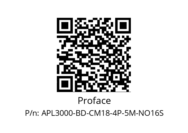   Proface APL3000-BD-CM18-4P-5M-NO16S