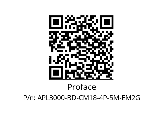   Proface APL3000-BD-CM18-4P-5M-EM2G