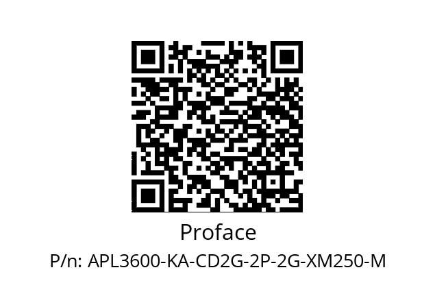   Proface APL3600-KA-CD2G-2P-2G-XM250-M