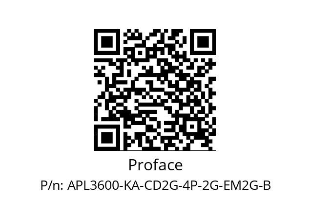   Proface APL3600-KA-CD2G-4P-2G-EM2G-B