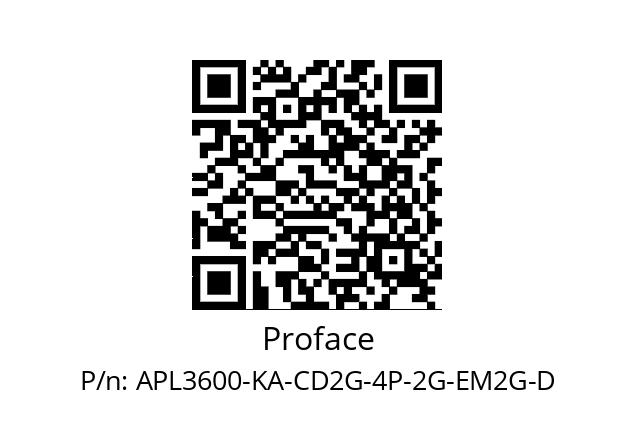   Proface APL3600-KA-CD2G-4P-2G-EM2G-D