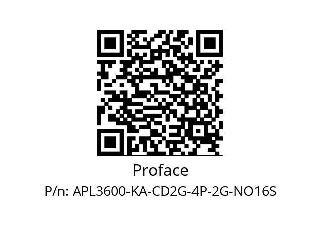   Proface APL3600-KA-CD2G-4P-2G-NO16S