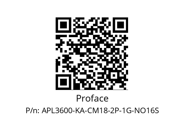   Proface APL3600-KA-CM18-2P-1G-NO16S