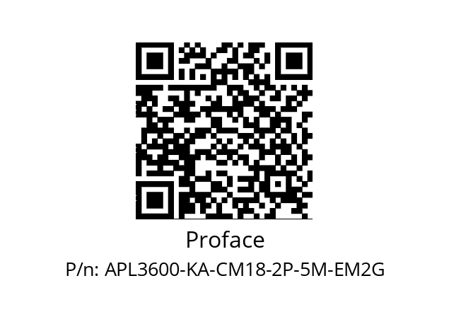   Proface APL3600-KA-CM18-2P-5M-EM2G