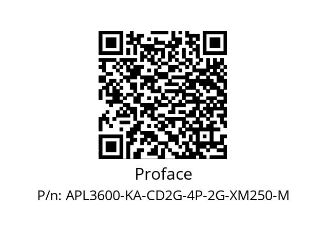   Proface APL3600-KA-CD2G-4P-2G-XM250-M