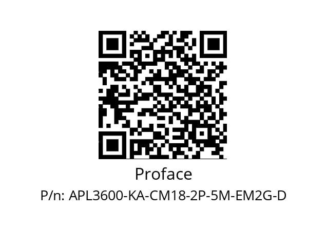   Proface APL3600-KA-CM18-2P-5M-EM2G-D