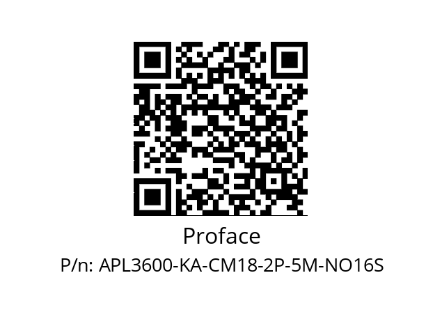   Proface APL3600-KA-CM18-2P-5M-NO16S