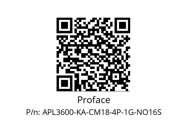   Proface APL3600-KA-CM18-4P-1G-NO16S