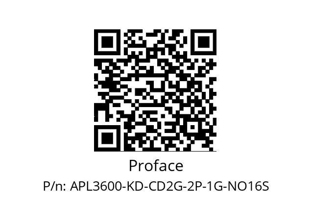   Proface APL3600-KD-CD2G-2P-1G-NO16S