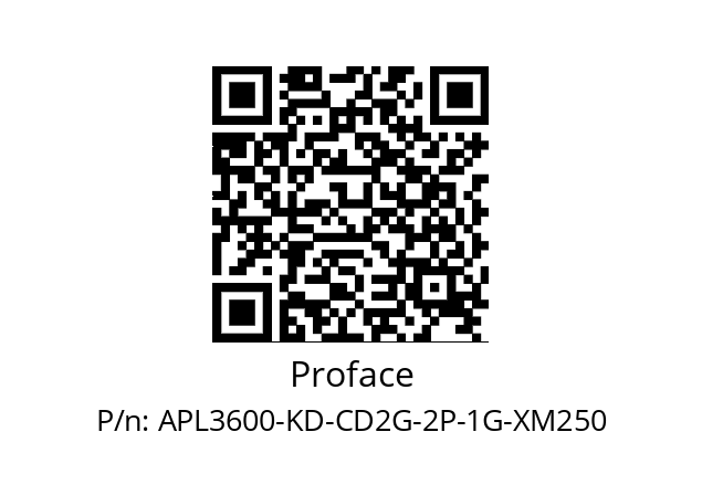   Proface APL3600-KD-CD2G-2P-1G-XM250