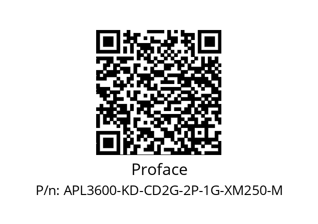   Proface APL3600-KD-CD2G-2P-1G-XM250-M