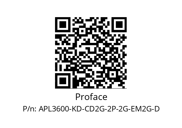   Proface APL3600-KD-CD2G-2P-2G-EM2G-D