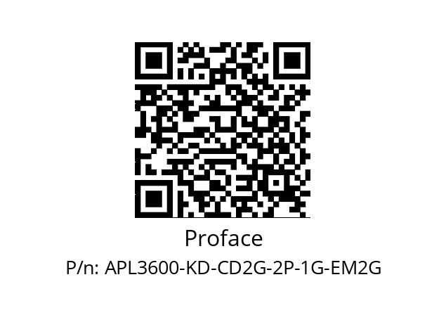   Proface APL3600-KD-CD2G-2P-1G-EM2G