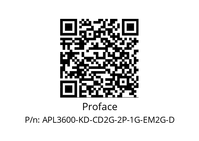   Proface APL3600-KD-CD2G-2P-1G-EM2G-D