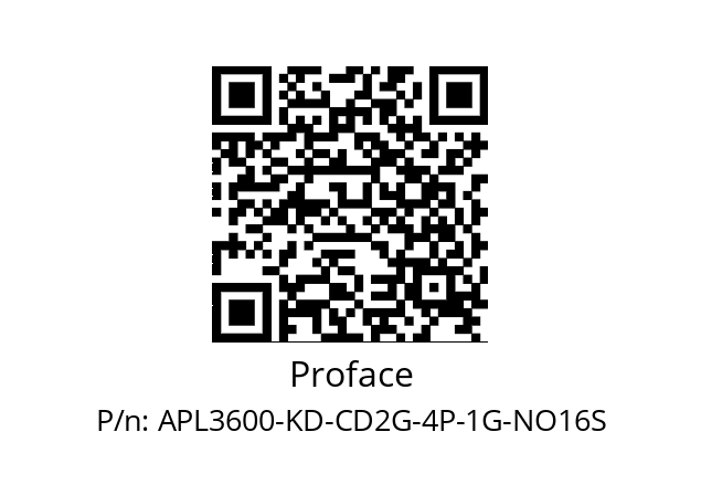   Proface APL3600-KD-CD2G-4P-1G-NO16S